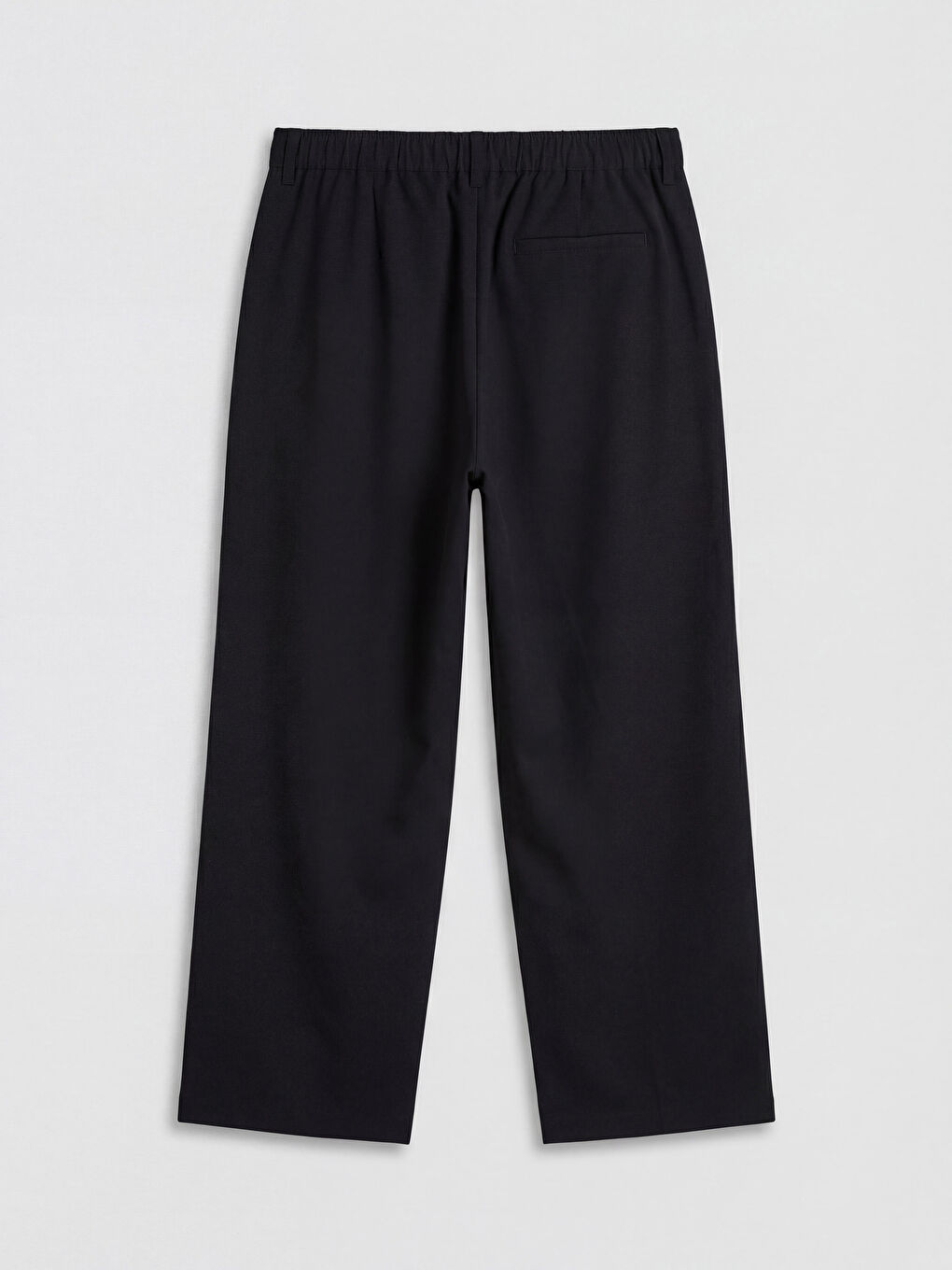 Siyah Regular Fit Pileli Erkek Pantolon-4