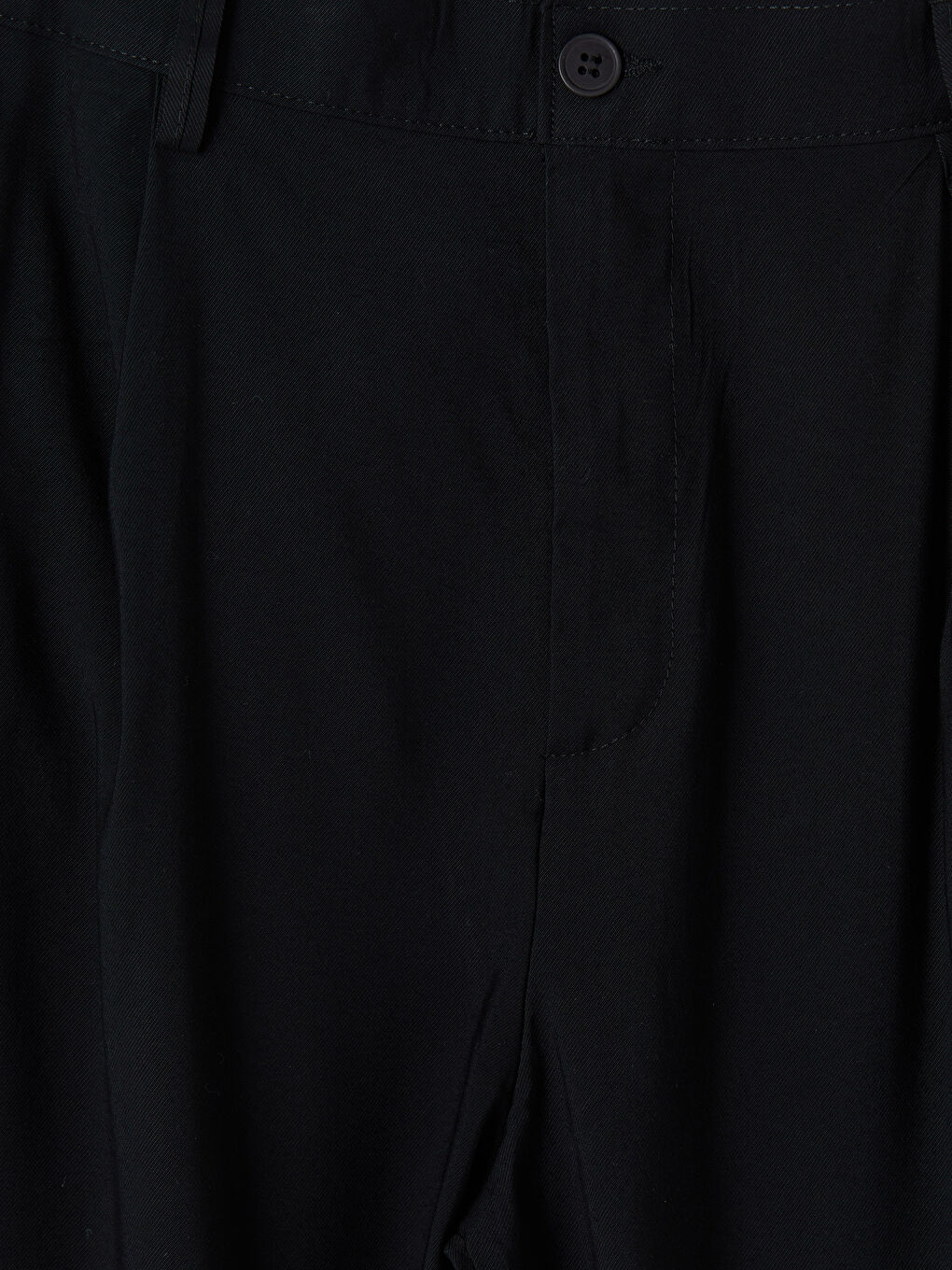 Siyah Regular Fit Pileli Erkek Pantolon-5