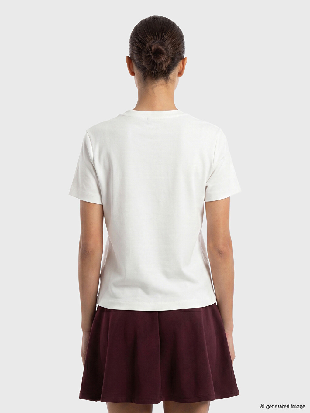 Crew Neck Women's Sports T-shirt-3