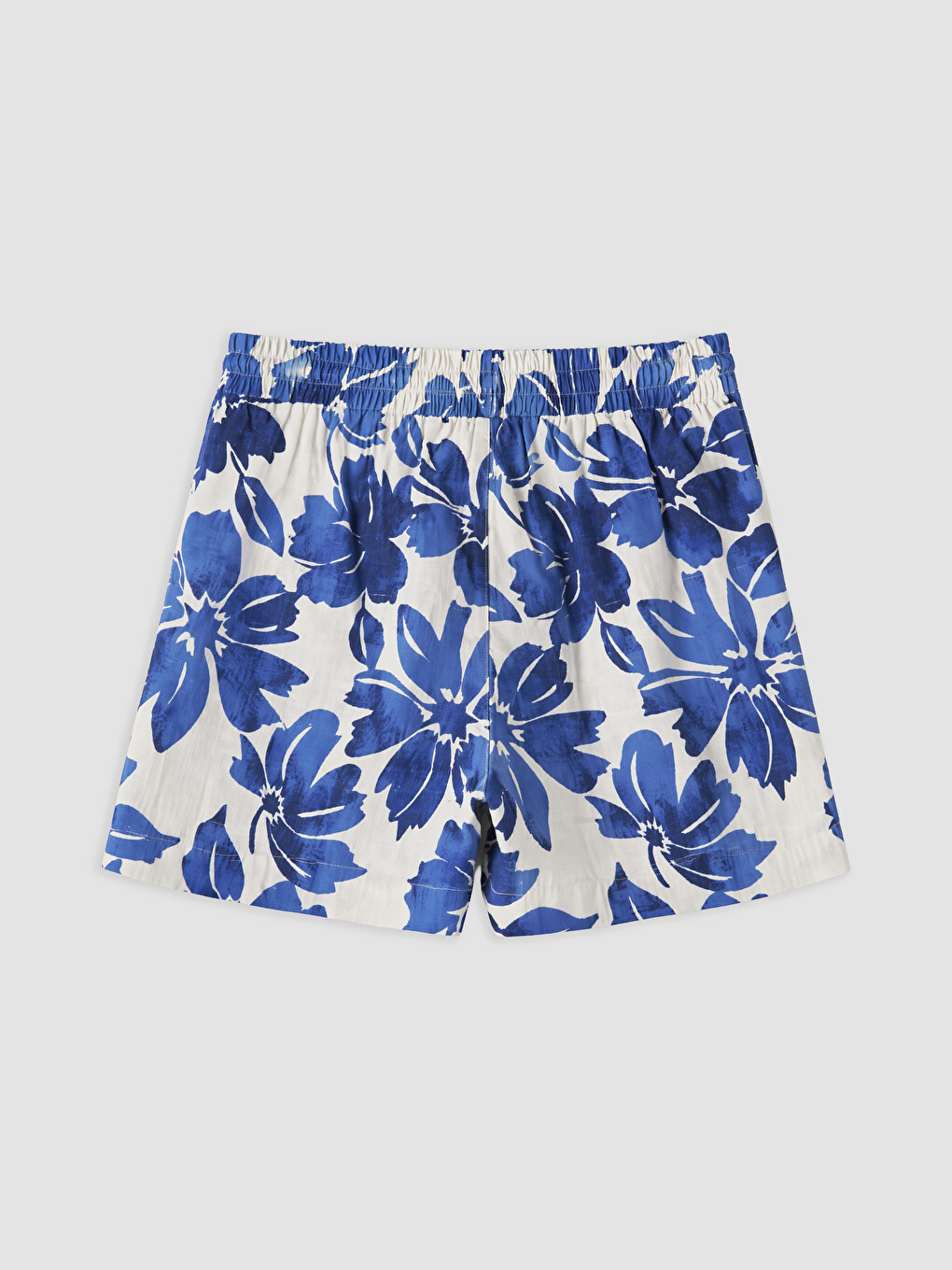 Floral Linen-look Women's Shorts-5