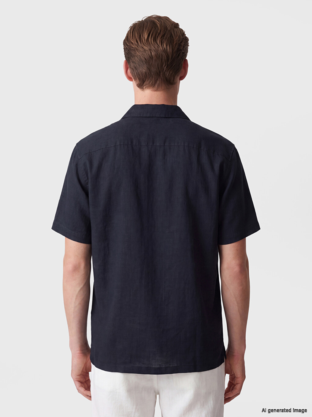 Regular Fit Linen Blend Men's Shirt-3