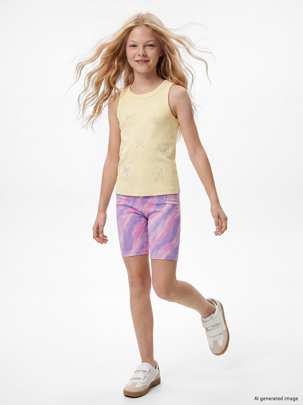 Tie-dye Girls' Leggings-1