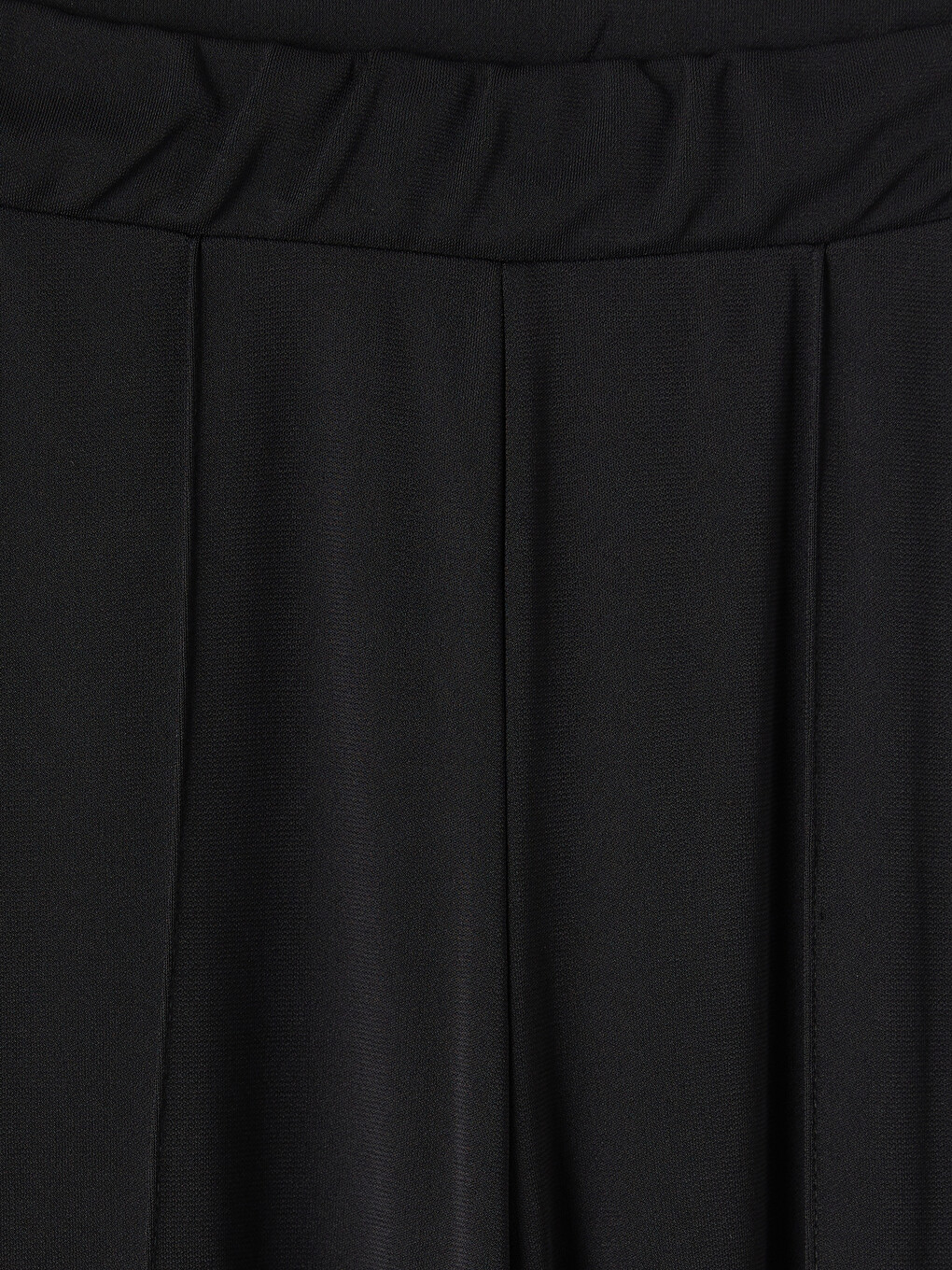 Siyah Yüksek Bel Geniş Paça Kadın Eşofman Altı-4