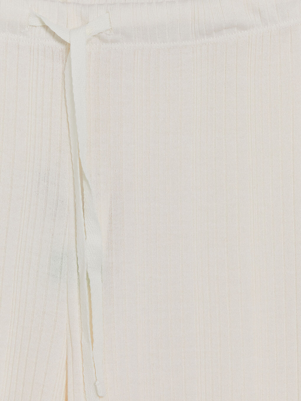 Ekru Geniş Paça Fitilli Kadın Pijama Altı-2