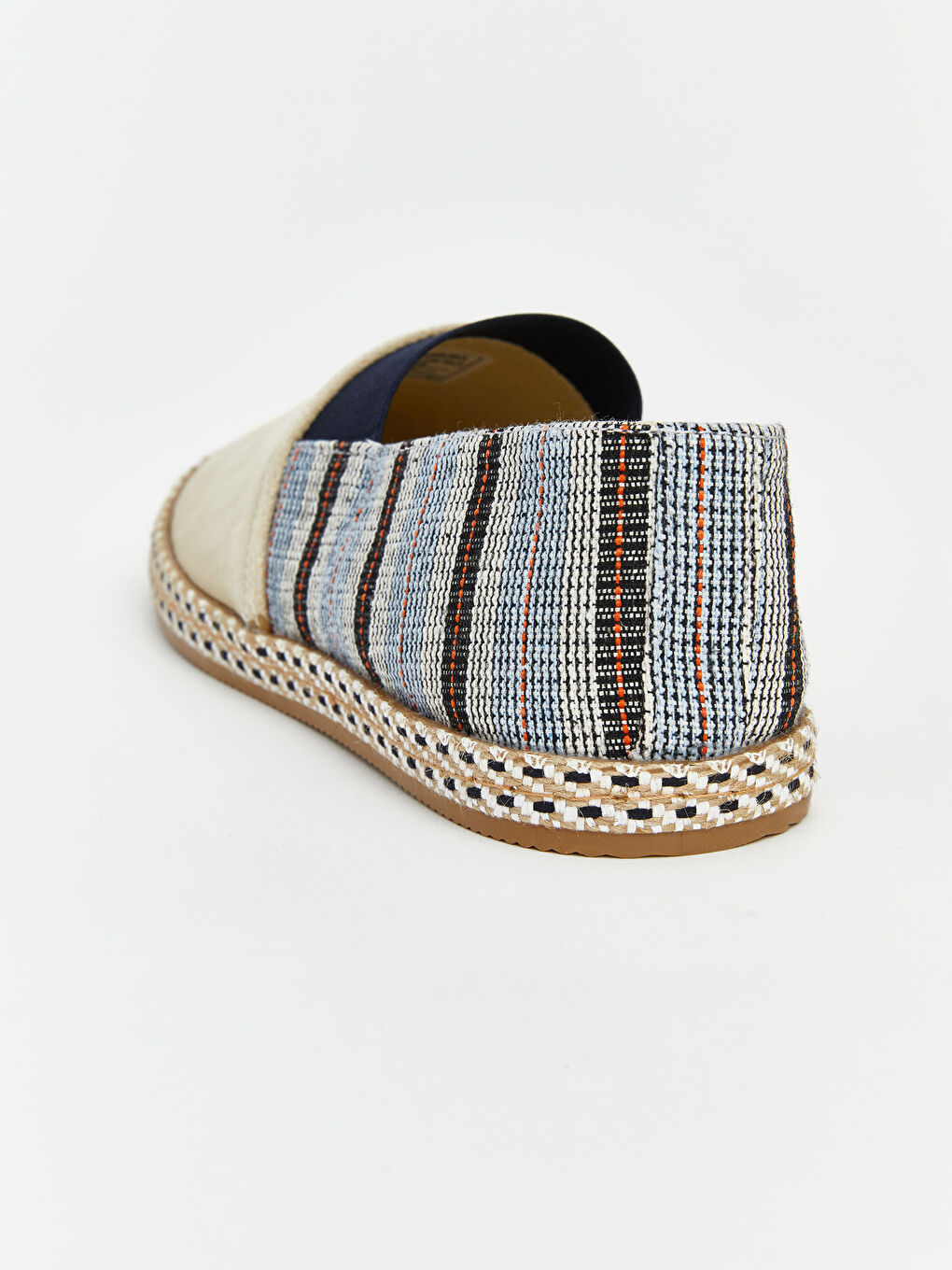 Bej Erkek Hasır Tabanlı Desenli Espadril-4