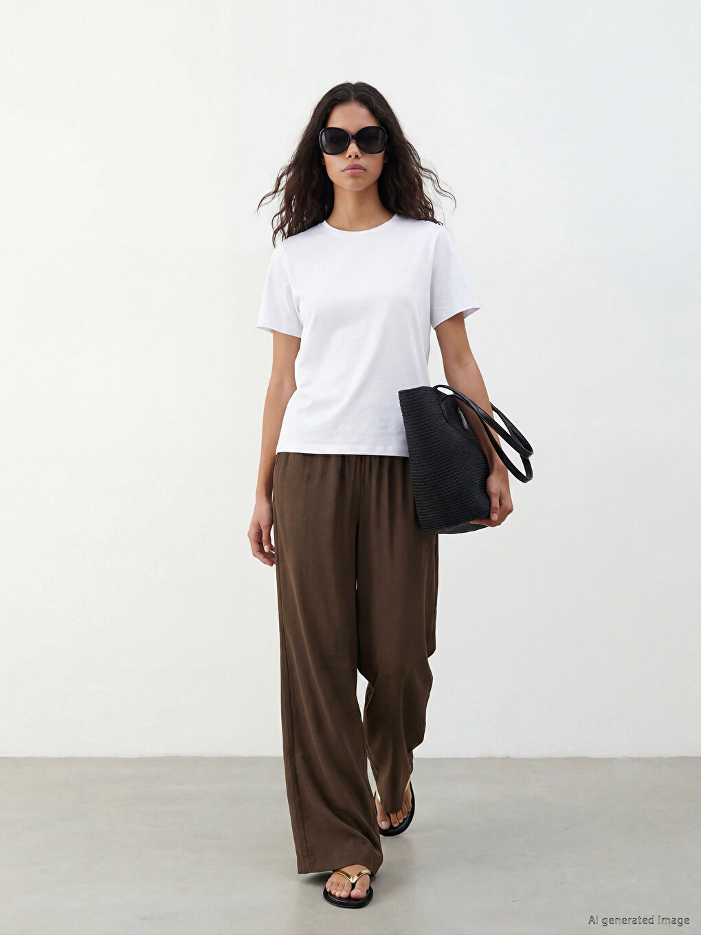 Elastic Waist Women's Trousers