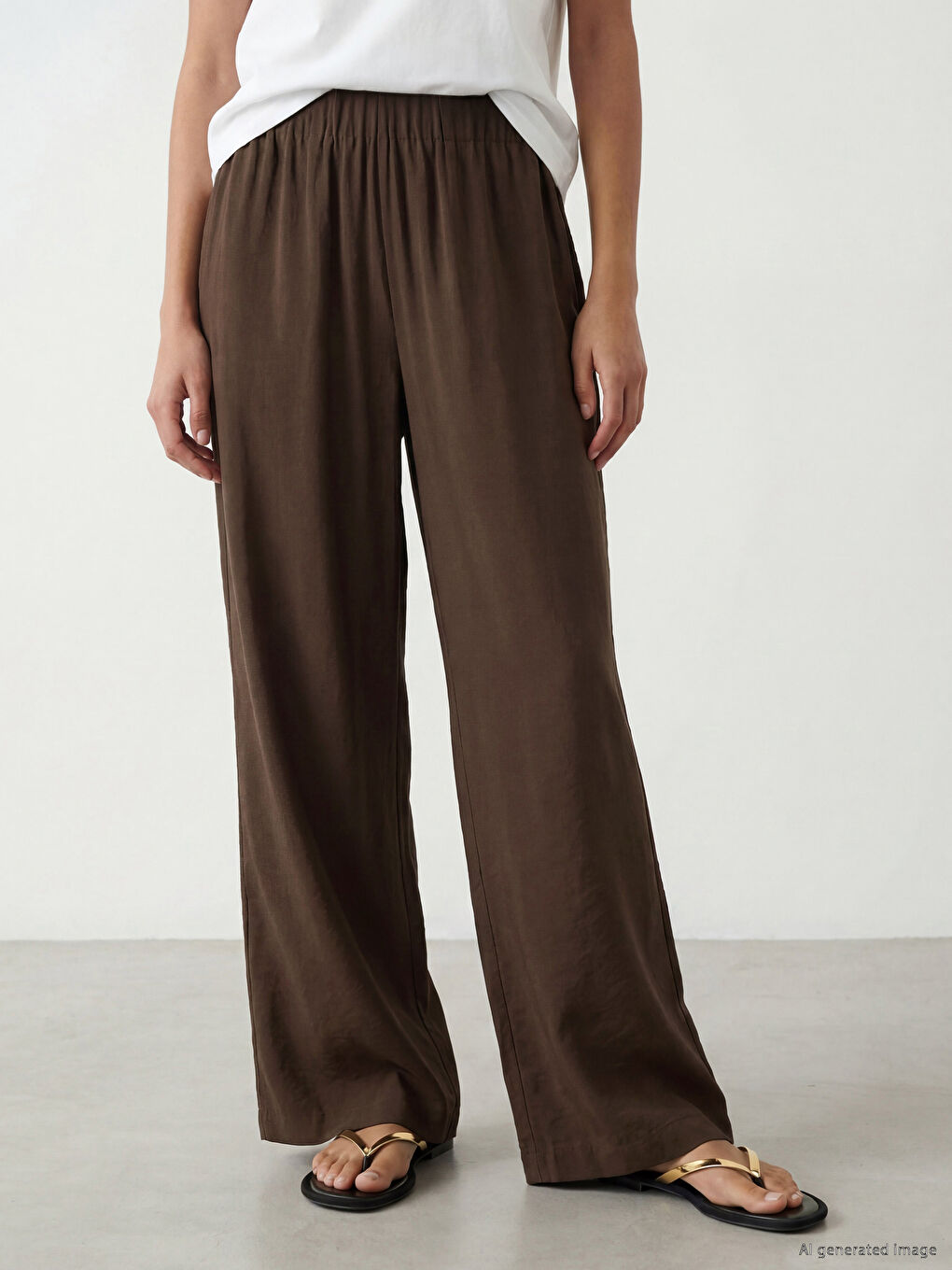 Elastic Waist Women's Trousers-1