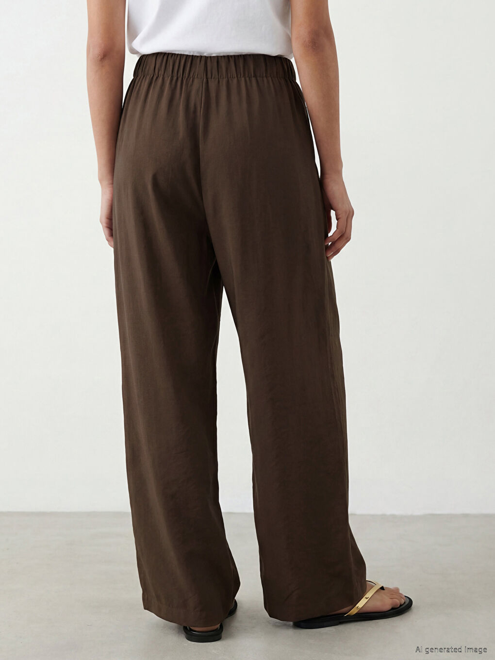 Elastic Waist Women's Trousers-2