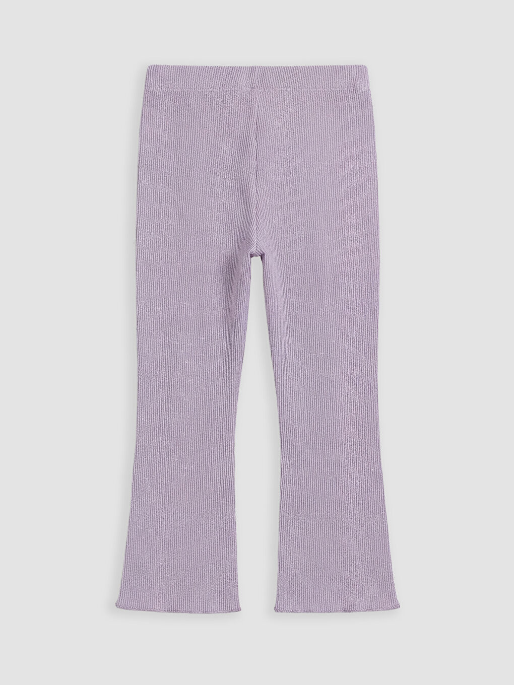 Lila Fitilli Kız Çocuk İspanyol Paça Tayt-1