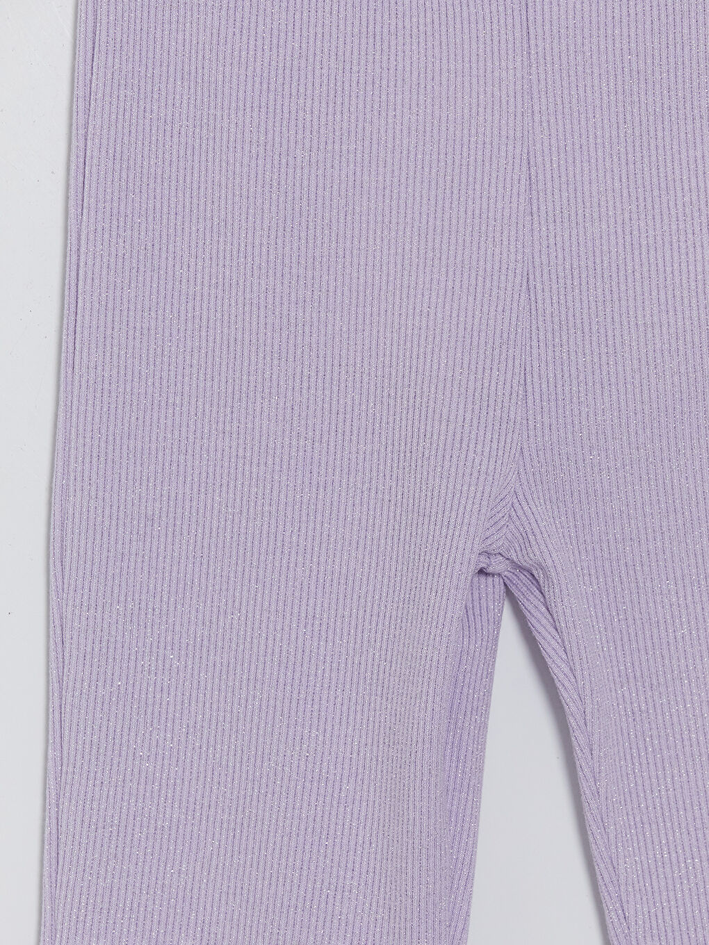 Lila Fitilli Kız Çocuk İspanyol Paça Tayt-2