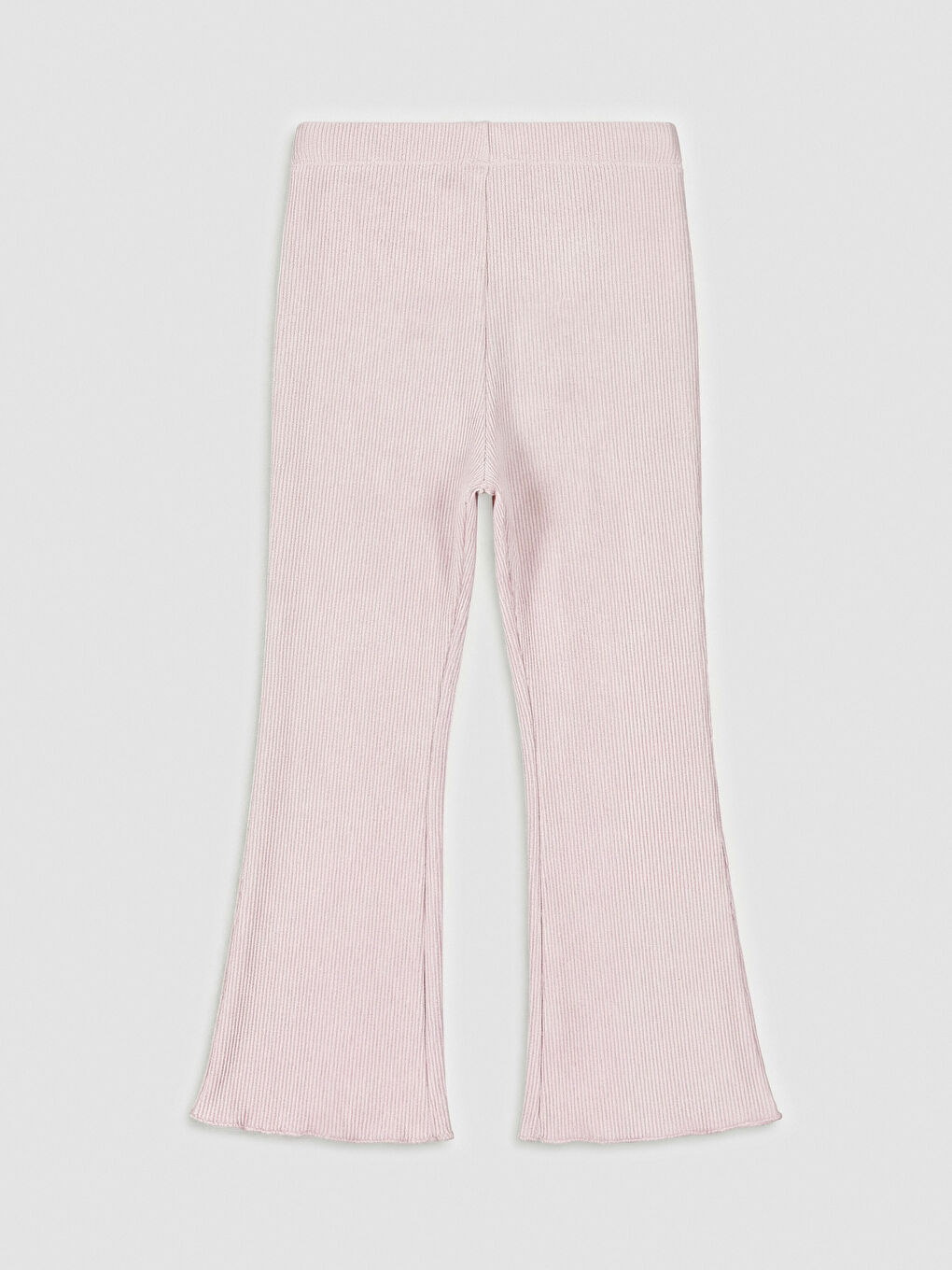 Pembe Fitilli Kız Çocuk İspanyol Paça Tayt-1