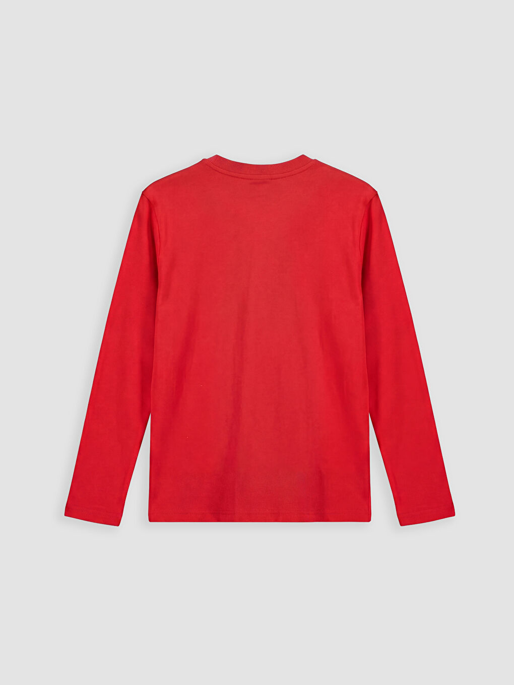 Kırmızı Bisiklet Yaka Uzun Kollu Erkek Çocuk Tişört-1