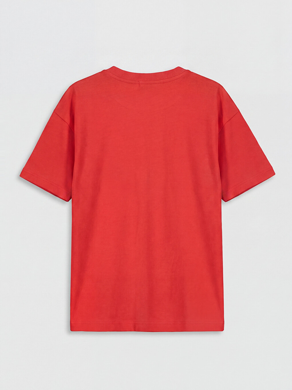 Tricou băieți imprimat cu guler rotund-1