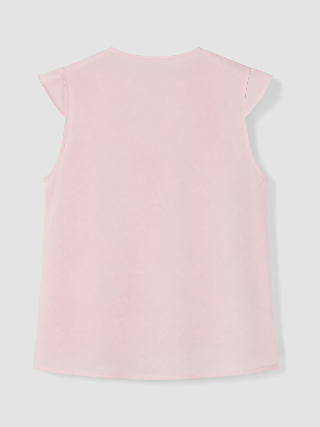 Pembe Modal Karışımlı Fırfırlı Bluz-6