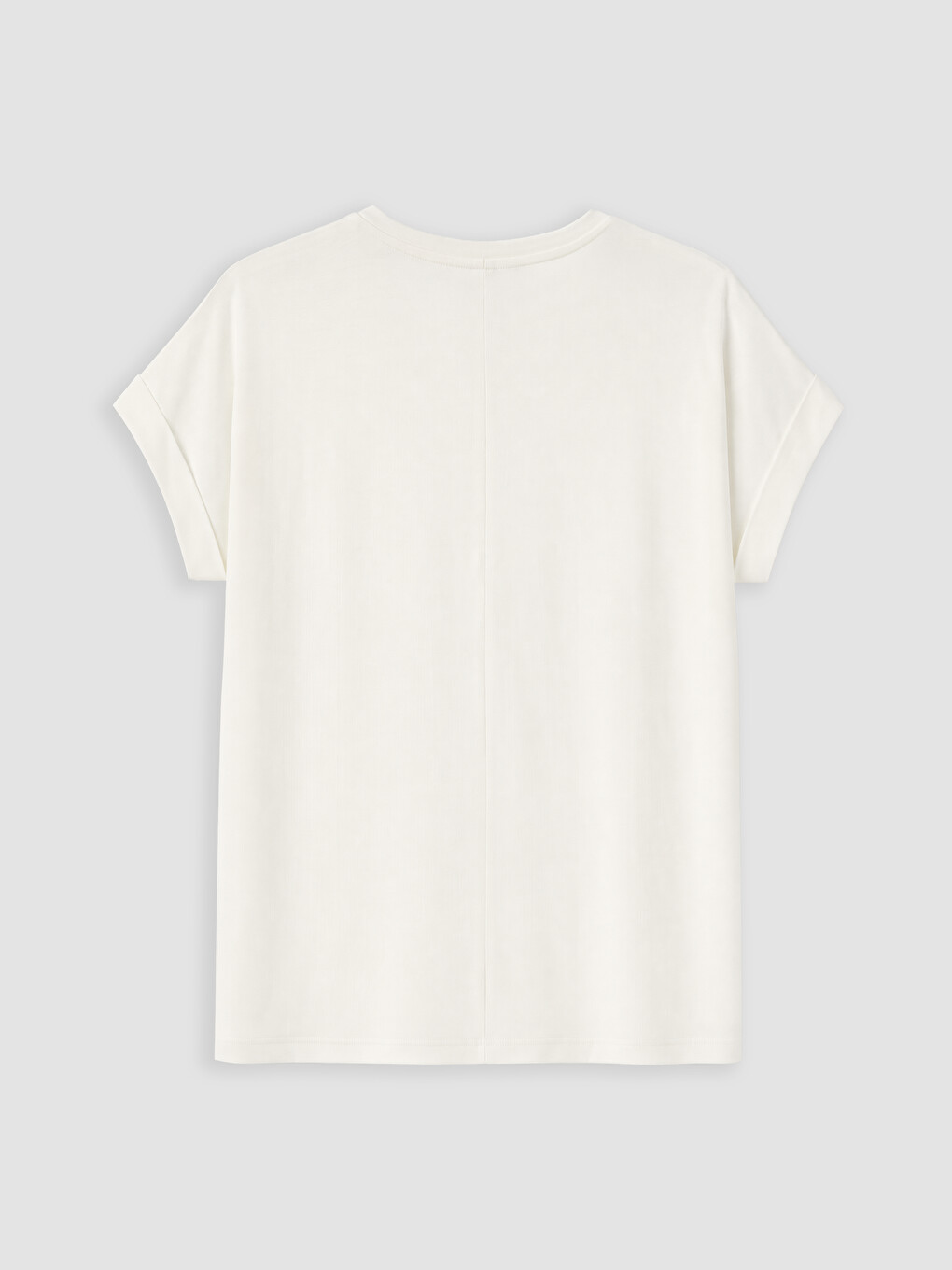 Ekru Baskılı %100 Pamuklu Kadın Pijama Üstü-2