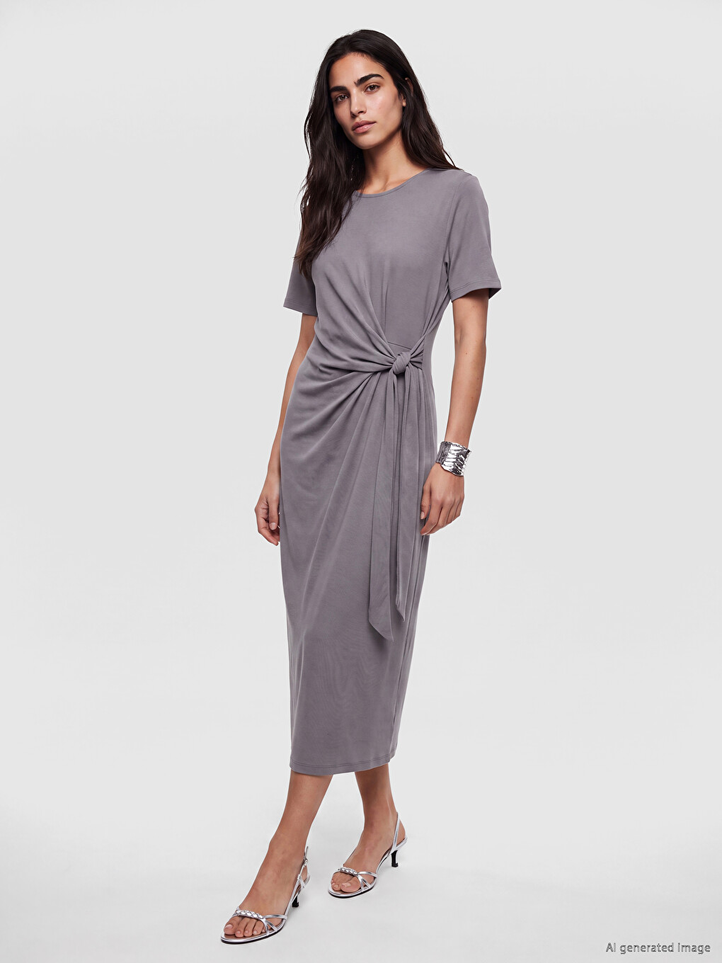 Ruched Modal Blend Dress