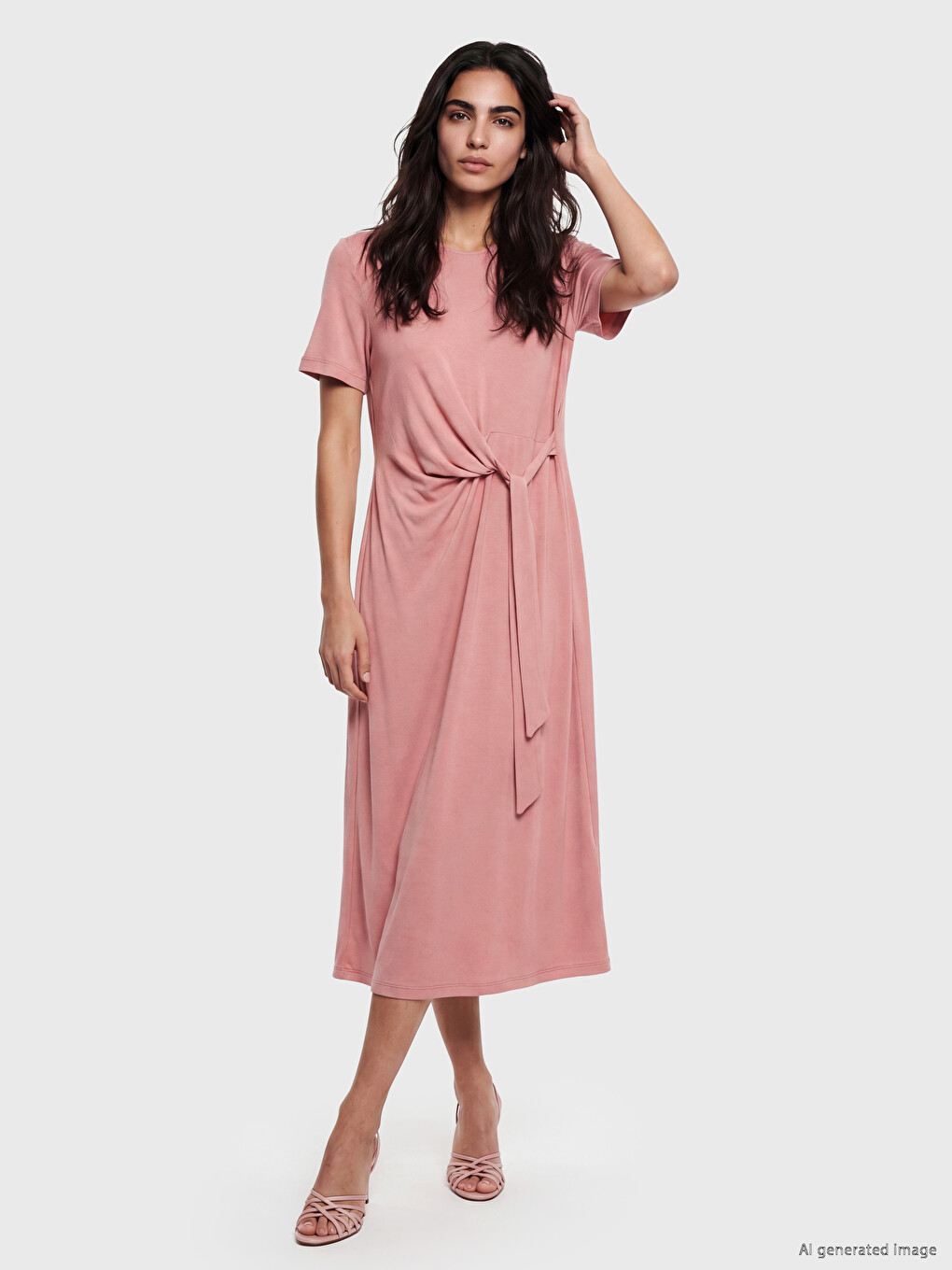 Ruched Modal Blend Dress