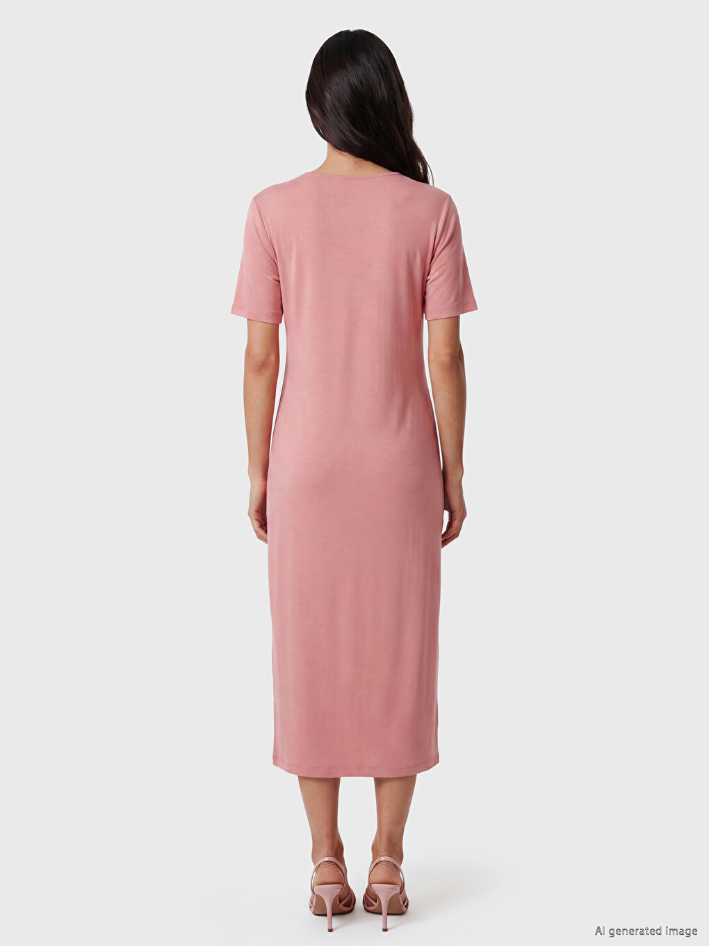 Ruched Modal Blend Dress-3
