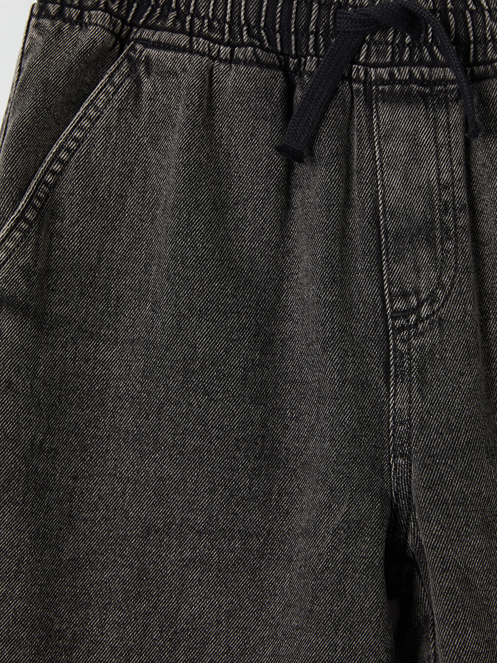 Elastic Waist Boys' Denim Shorts-2