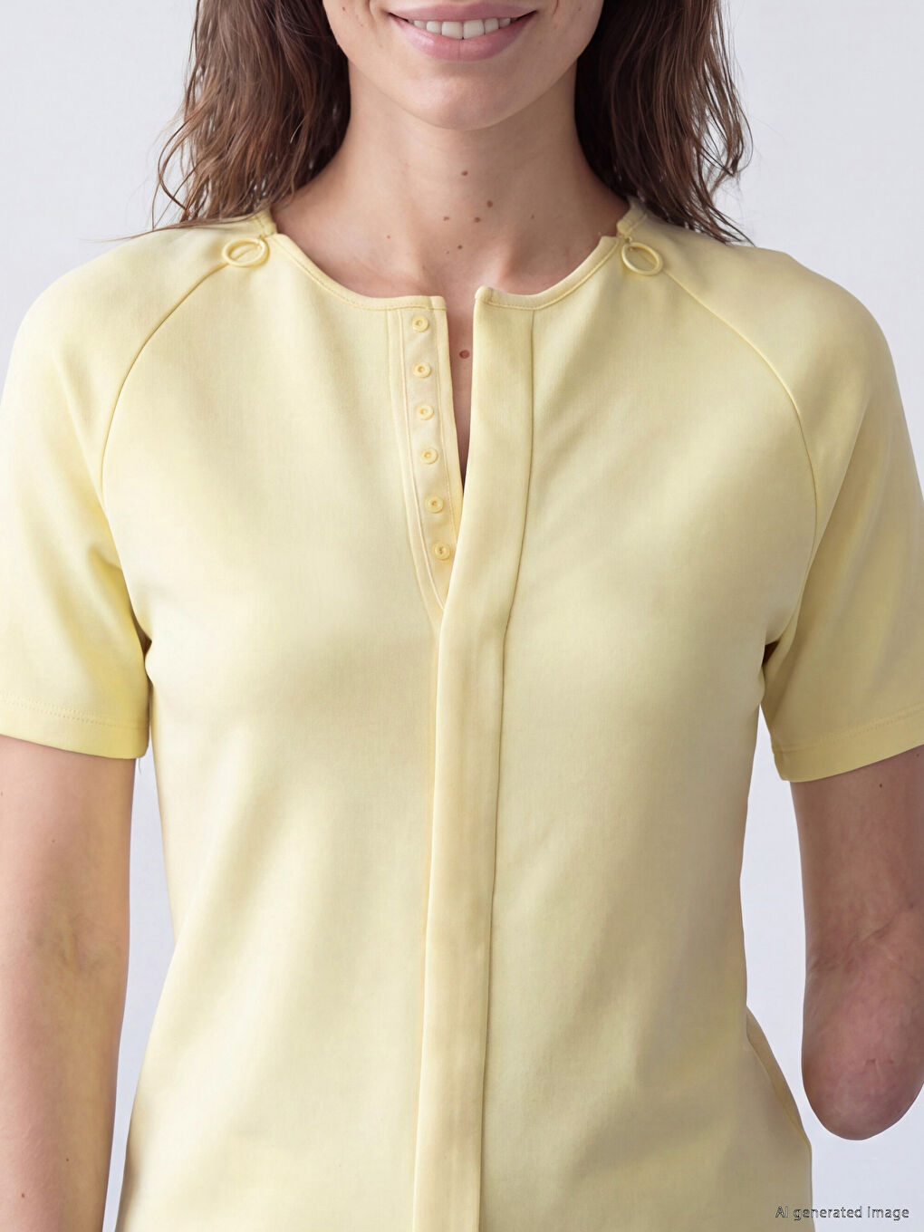 Easy-Wear Zipper and Hook-and-Loop Blouse-2