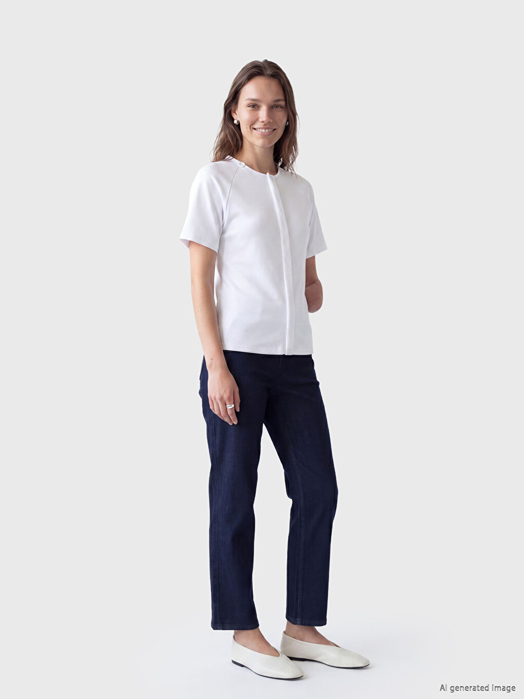 Easy-Wear Zipper and Hook-and-Loop Blouse-1