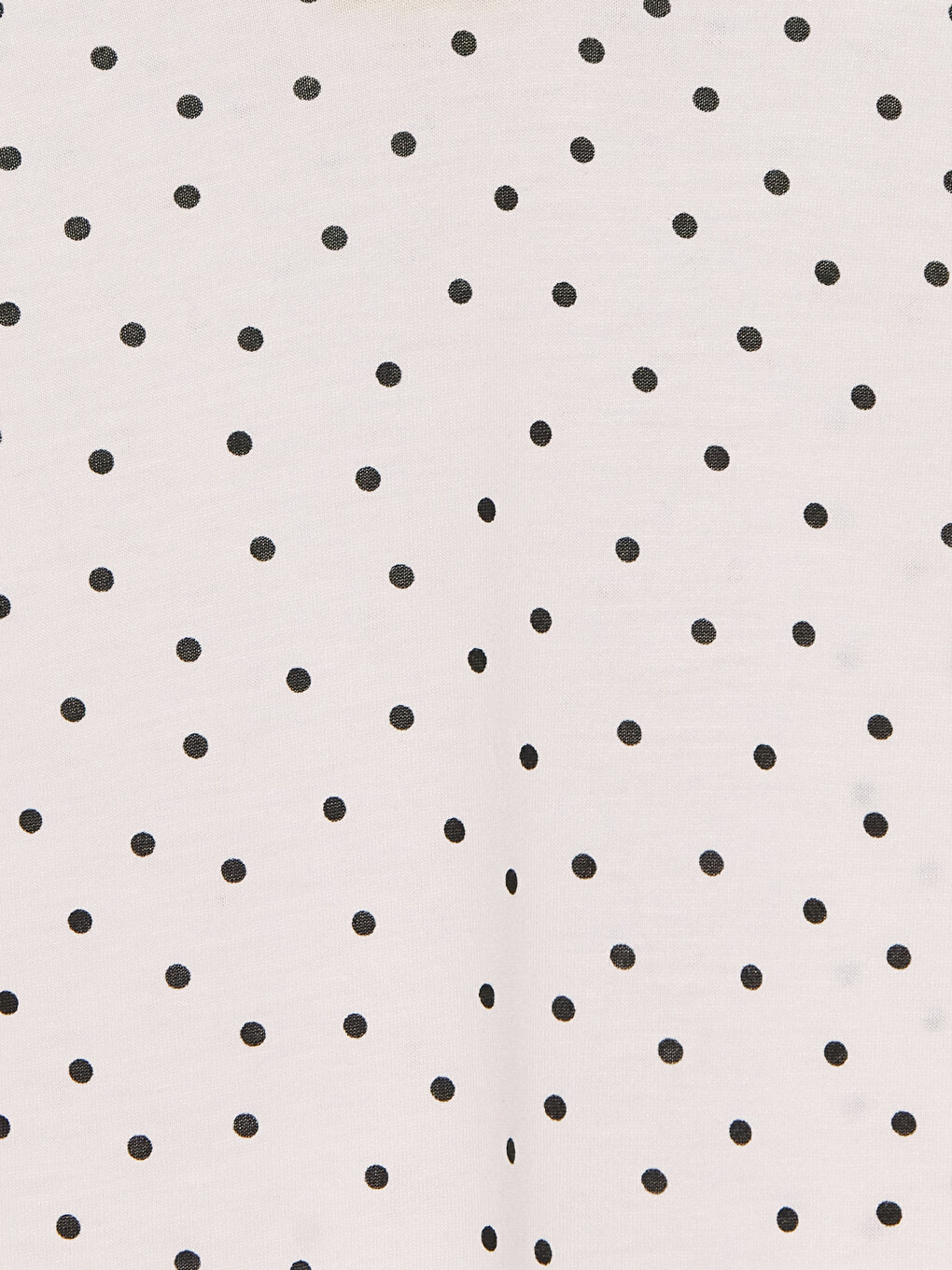 V Neck Polka Dot Women's T-shirt-5