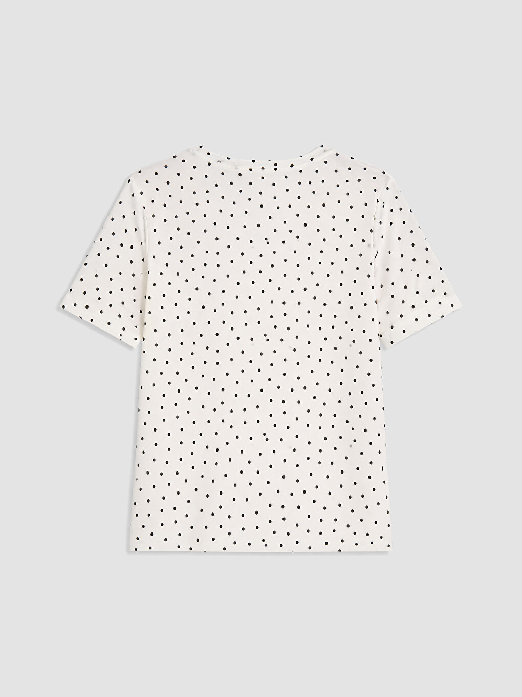 V Neck Polka Dot Women's T-shirt-6