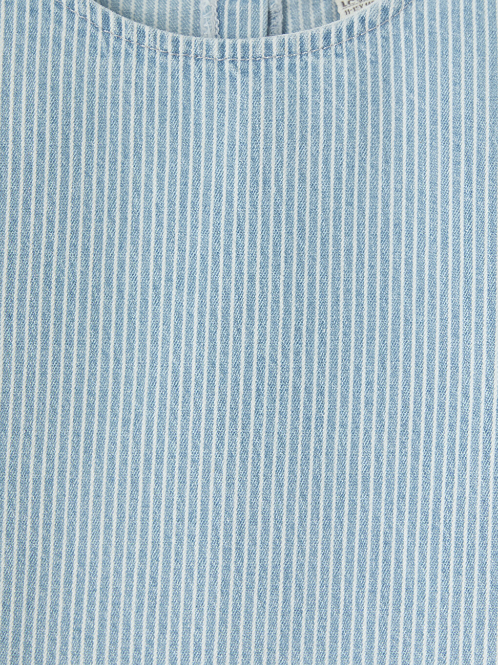İndigo Çizgili Kız Çocuk Jean Bluz-2