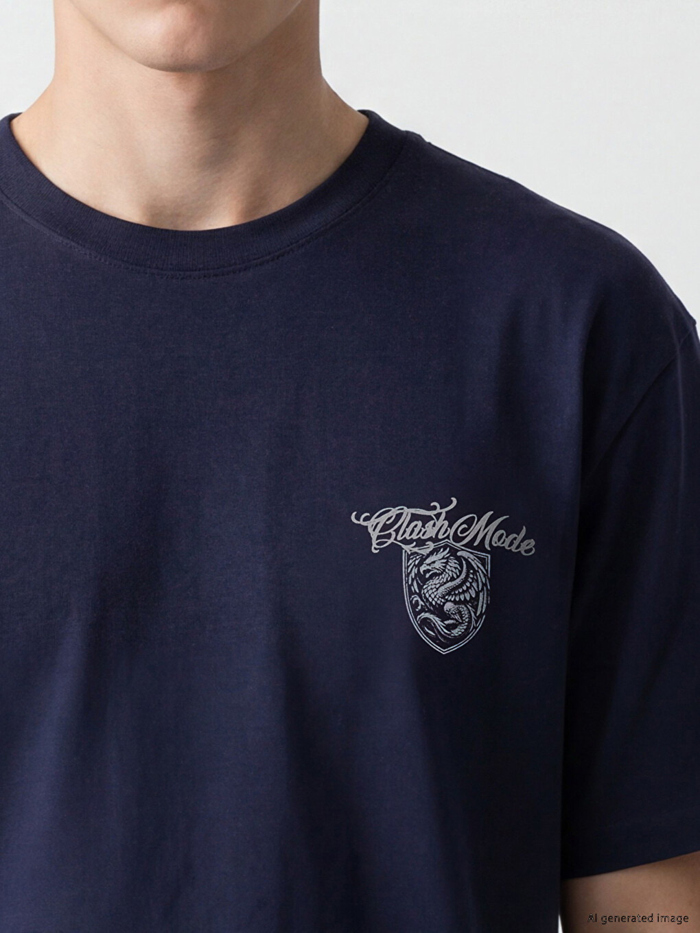 Crew Neck Printed Men's T-Shirt-2