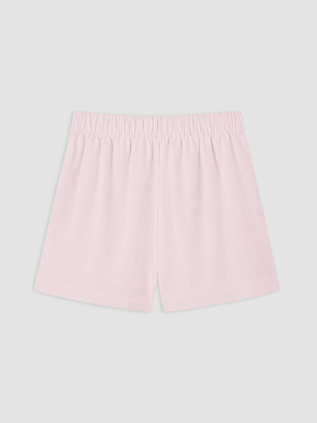 Elastic Waist Linen Blend Women's Shorts-5