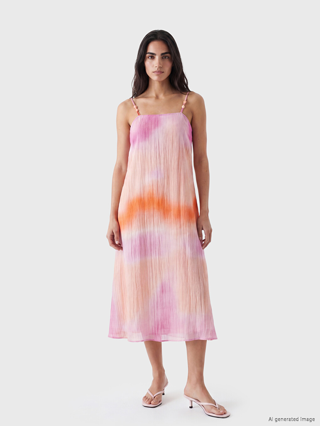 Woman Pink Dress-1
