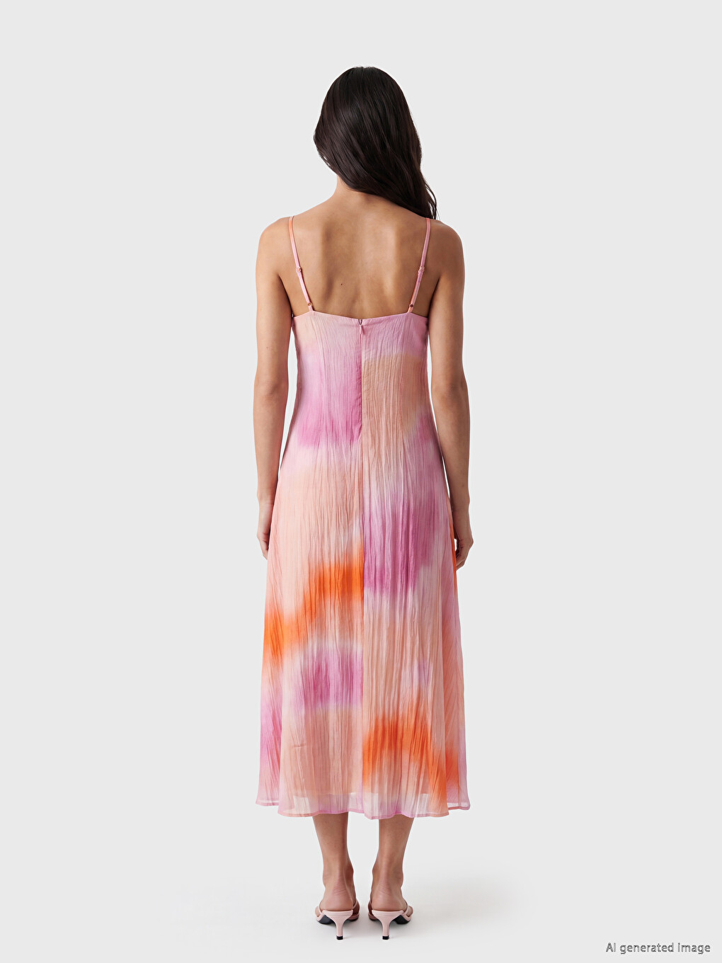 Woman Pink Dress-3