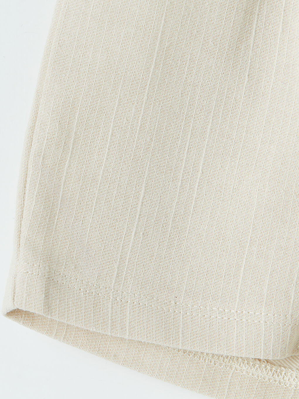 Bej Dokulu Erkek Bebek Gömlek ve Şort Takım-6