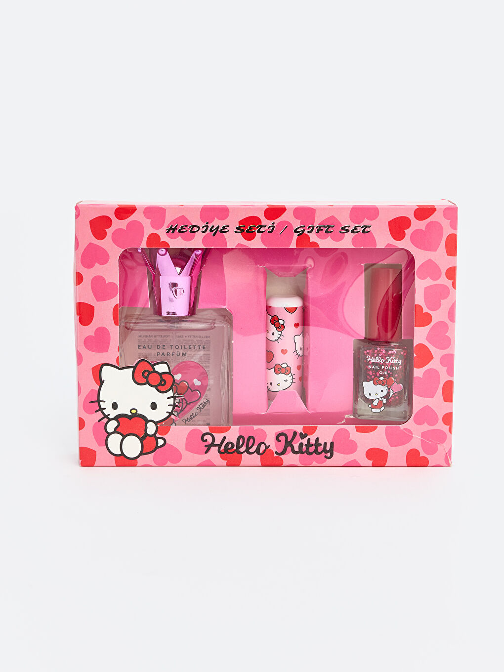 Hello Kitty Baskılı Kız Çocuk Hediye Seti-1