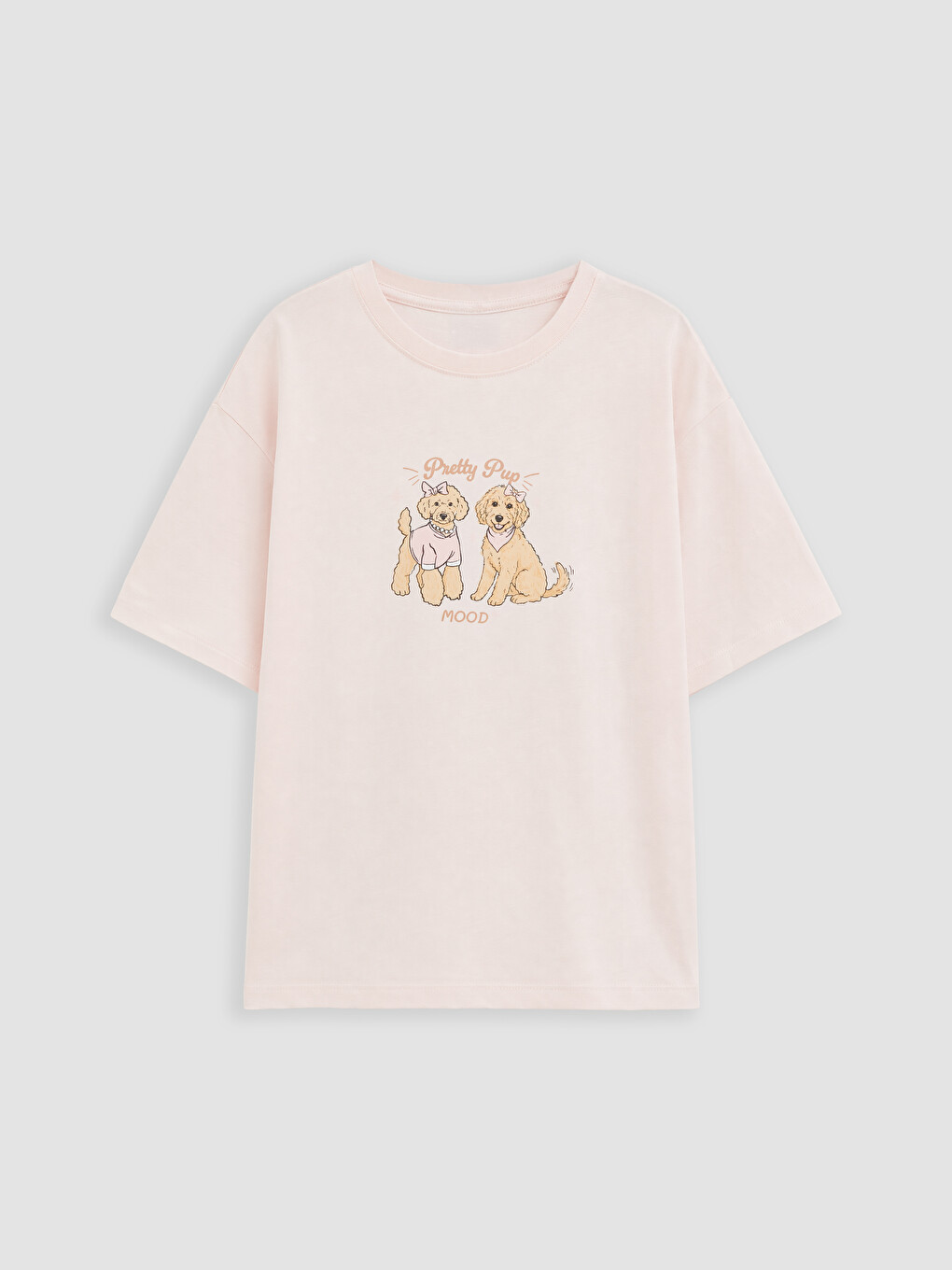 Pembe Baskılı Kız Çocuk Şortlu Pijama Takımı-1