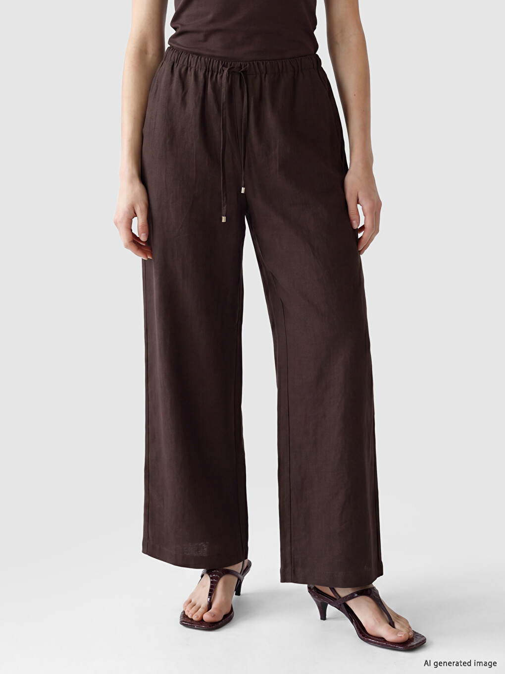 Elastic Waist Women's Trousers-1