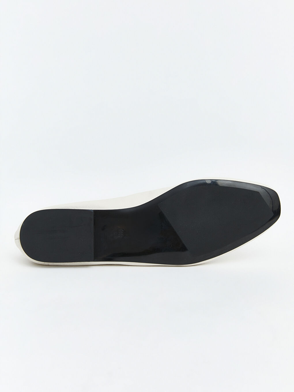 Ekru Hakiki Deri Kadın Babet-3