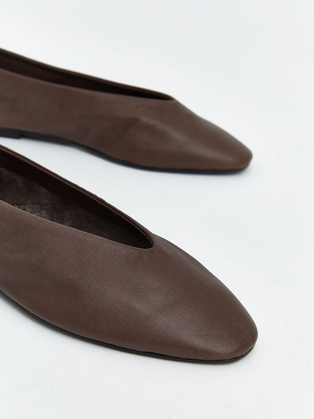 Kahverengi Hakiki Deri Kadın Babet-2