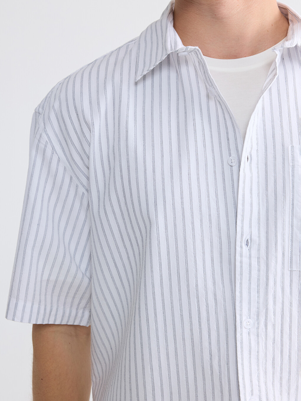 Regular Fit Striped Men's Shirt-2