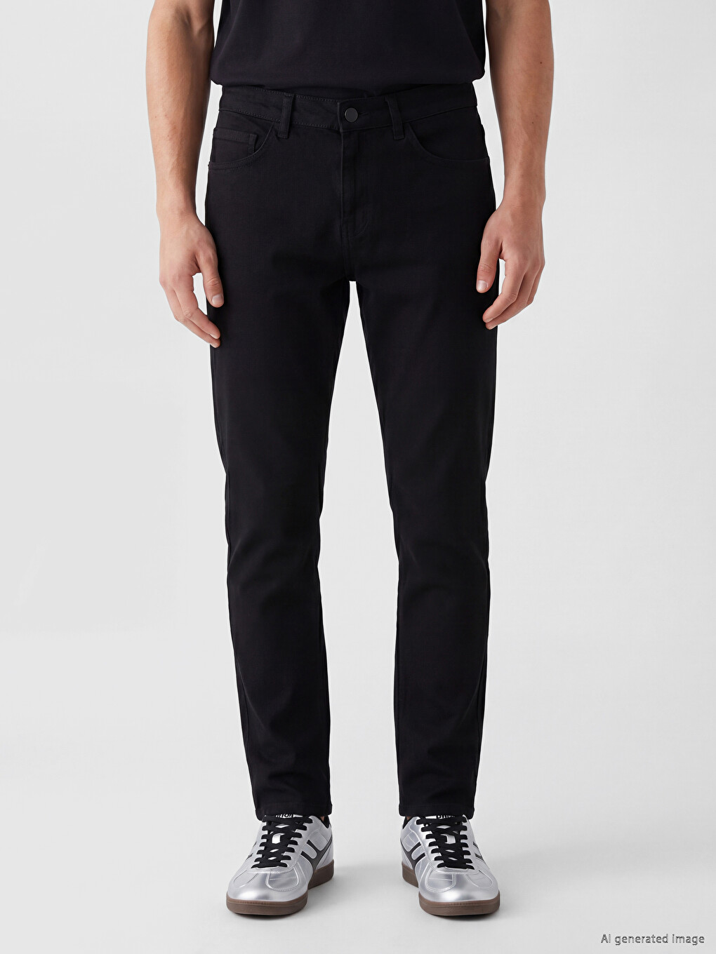Siyah 750 Slim Fit Erkek Jean Pantolon-1