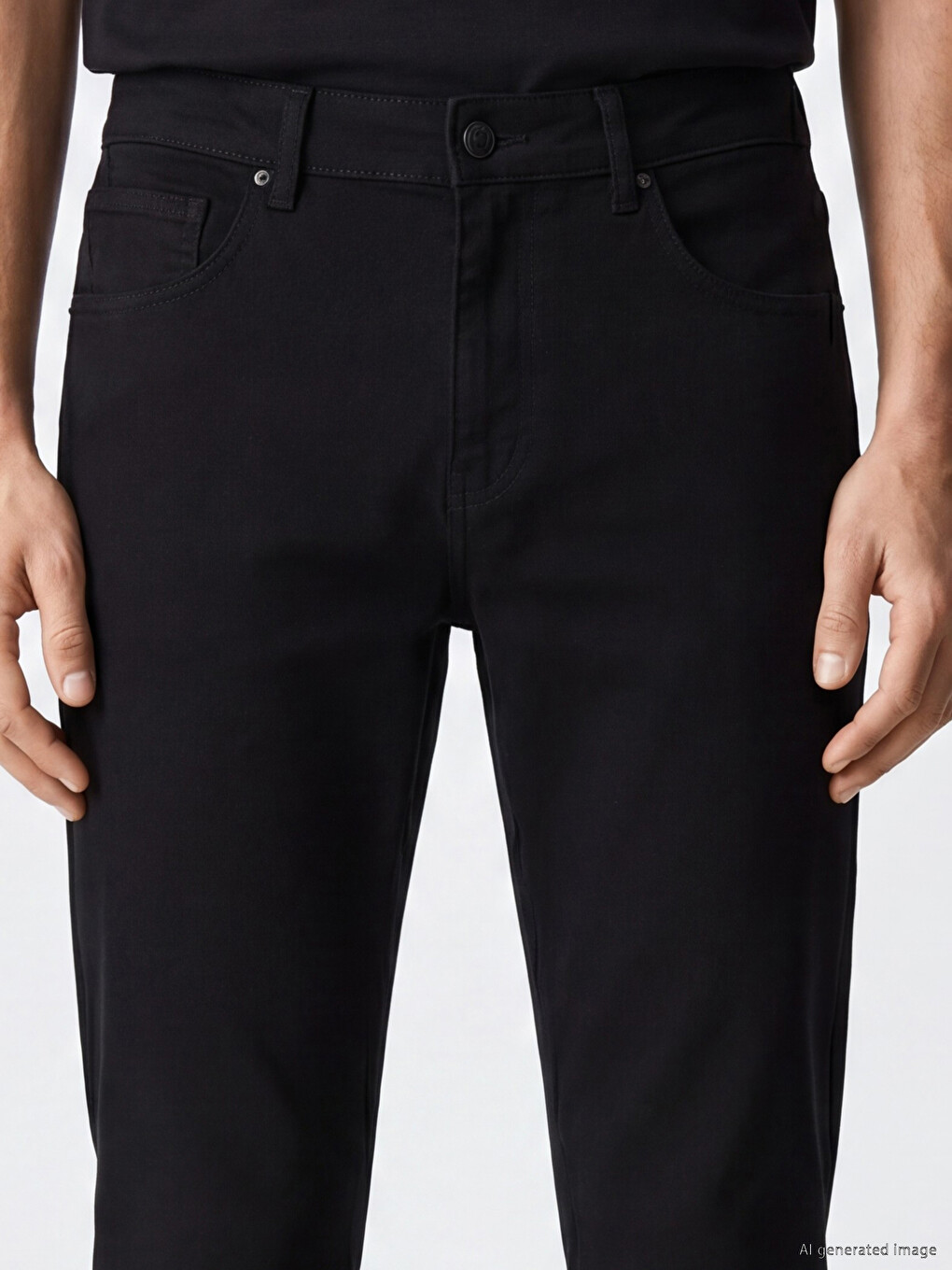 Siyah 750 Slim Fit Erkek Jean Pantolon-2