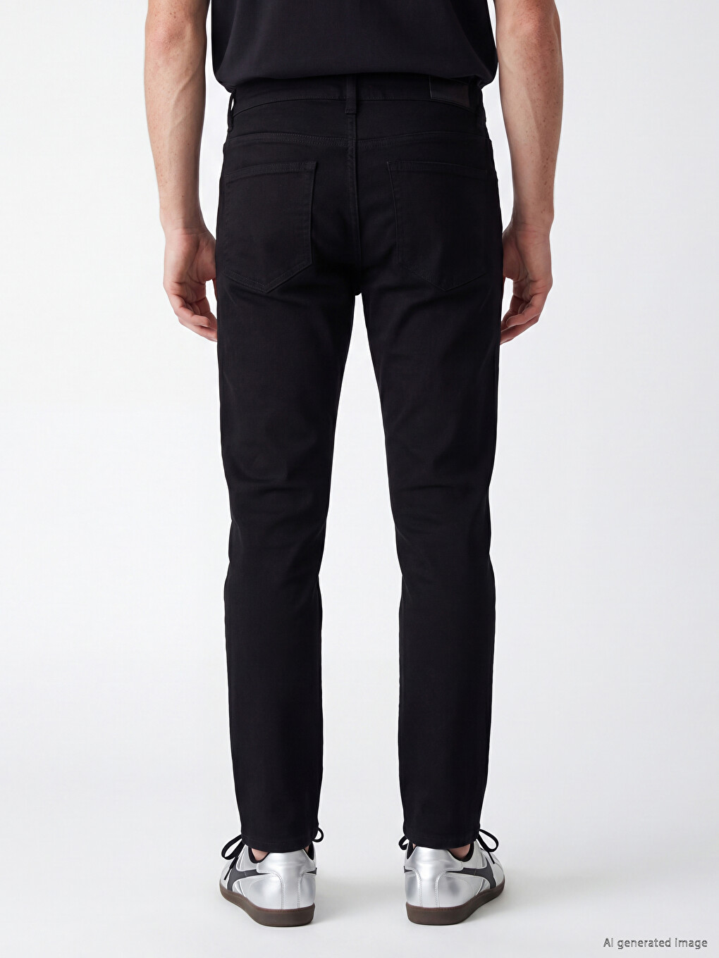 Siyah 750 Slim Fit Erkek Jean Pantolon-3