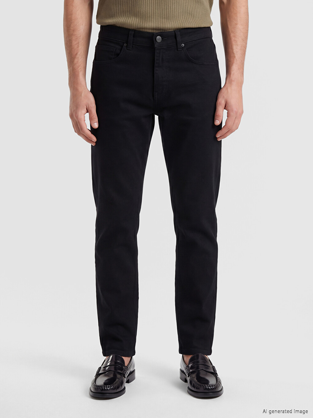 Siyah 779 Regular Fit Erkek Jean Pantolon-1