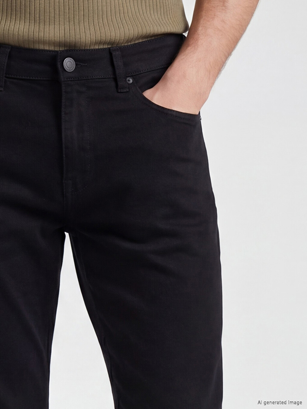 Siyah 779 Regular Fit Erkek Jean Pantolon-2