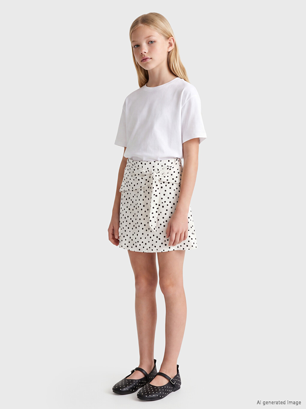 Polka Dot Girls' Skort-1