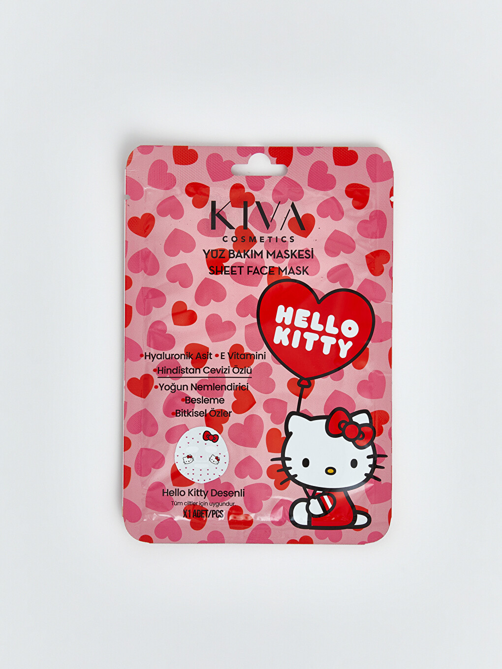 Hello Kitty Baskılı Yüz Maskesi-1