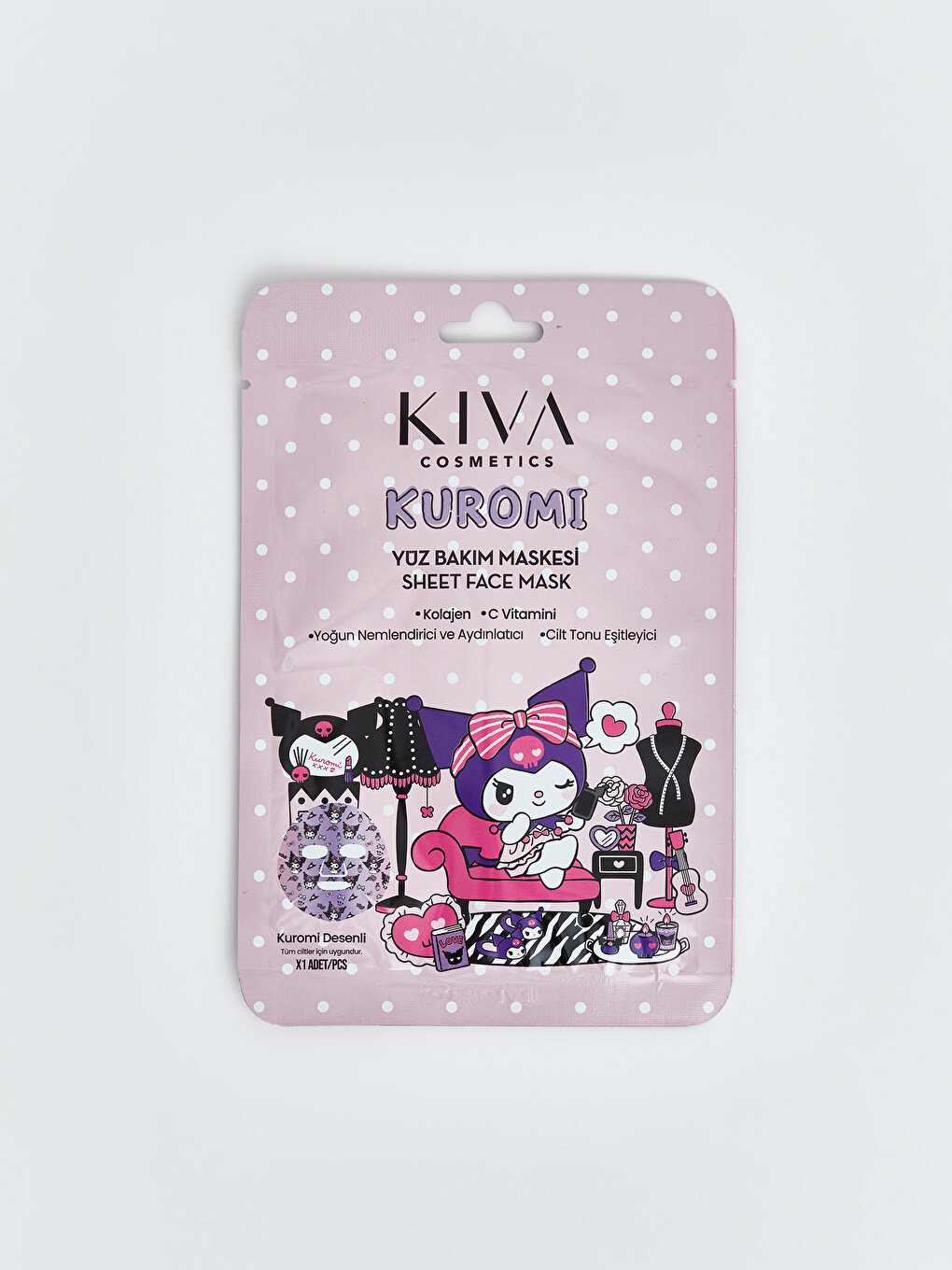 Hello Kitty Baskılı Yüz Maskesi-2