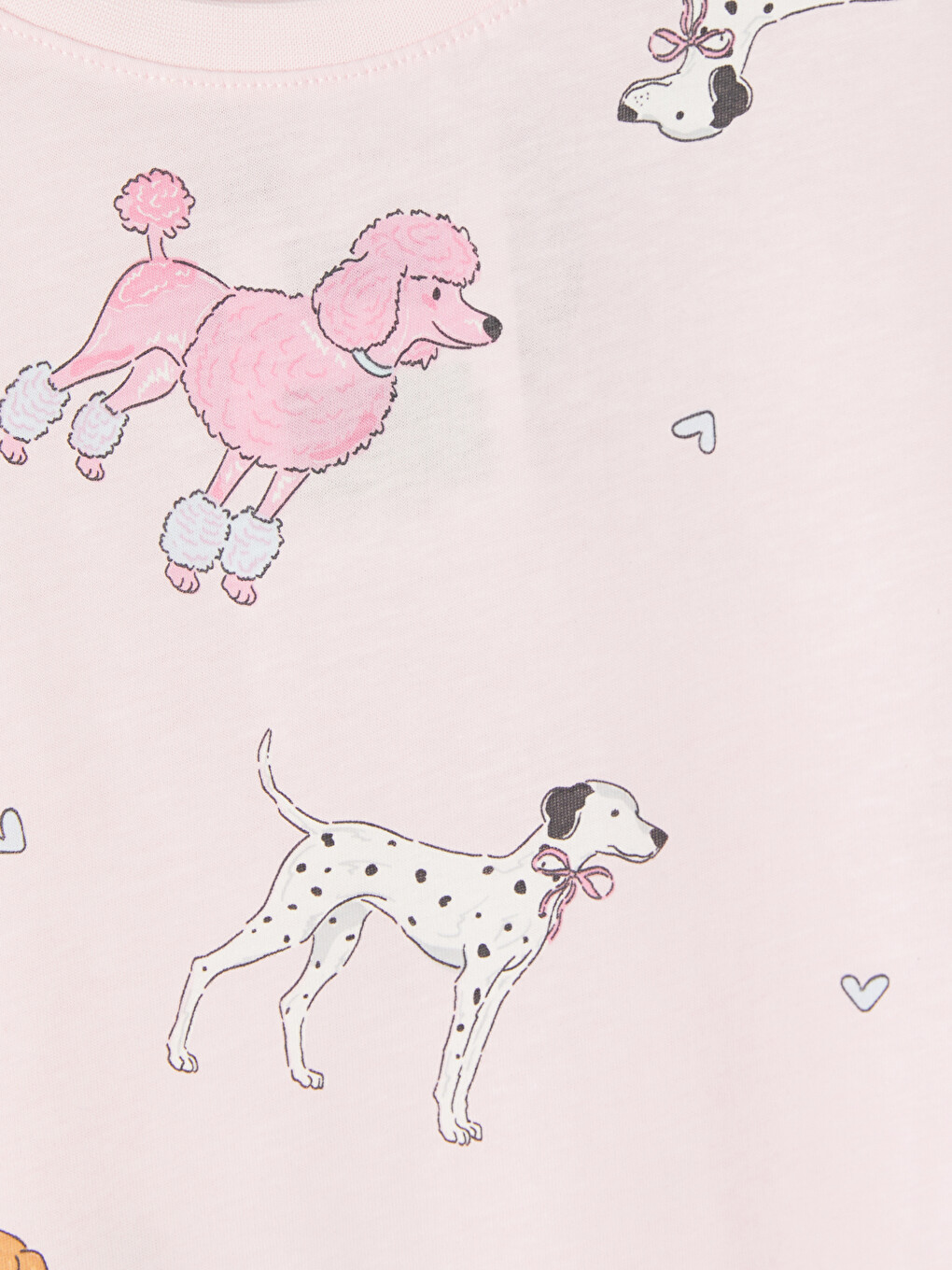 Pembe Desenli Kız Çocuk Şortlu Pijama Takımı-2