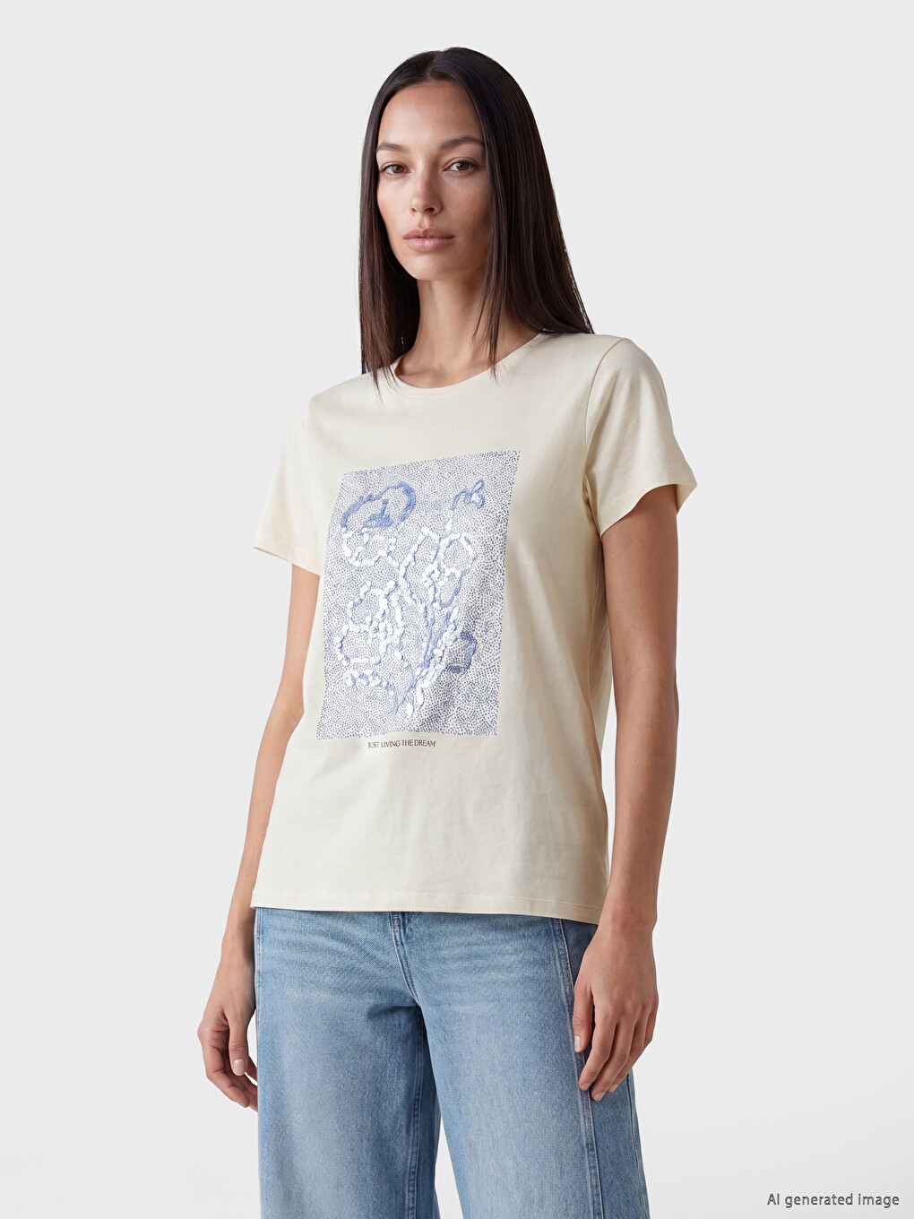 Printed 100% Cotton Women's T-Shirt