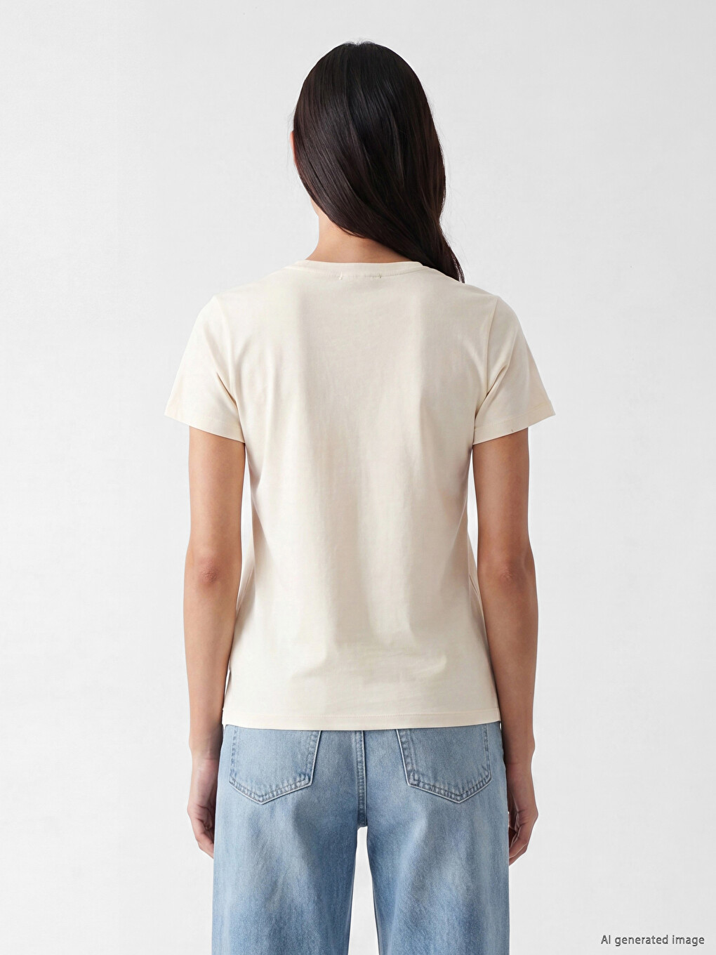 Printed 100% Cotton Women's T-Shirt-3